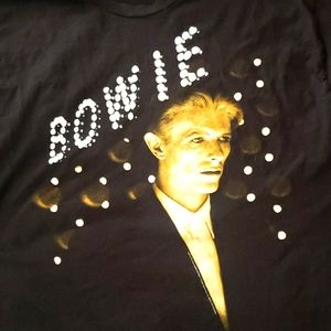 David Bowie 2016 black tshirt. Size XL
